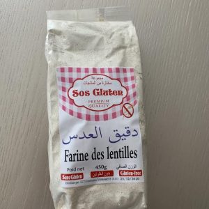 FARINE DE LENTILLES SANS GLUTEN -450g