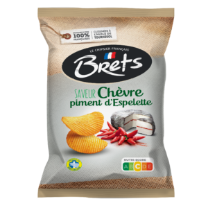 CHIPS SANS GLUTEN CHÈVRE PIMENT D’ESPELETTE -BRET’S -125g